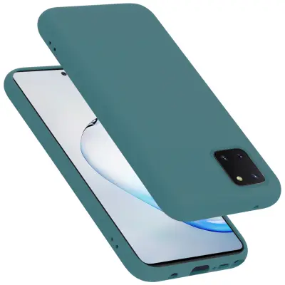 CADORABO Ohišje, združljiv s Samsungom v tekoči zeleni barvi - zaščitni pokrov iz fleksibilnega silikona TPU
