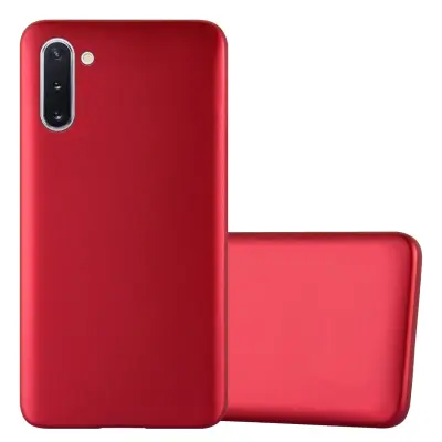 CADORABO Ohišje, združljiv s Samsungom v kovinsko rdeči - zaščitni pokrov, narejen iz fleksibilnega silikona TPU