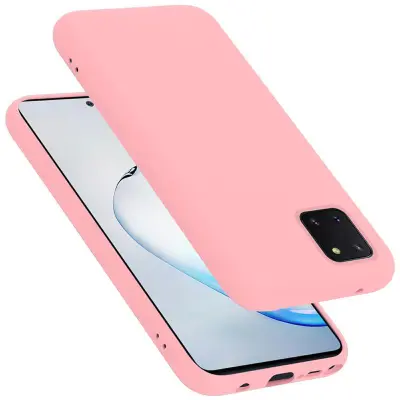 Ohišje Cadorabo, združljiv s Samsungom v tekoči roza barvi - zaščitni pokrov iz fleksibilnega silikona TPU