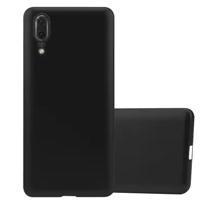 Cadorabo Case, združljiv s Huawei v kovinski črni barvi - zaščitni pokrov iz fleksibilnega silikona TPU