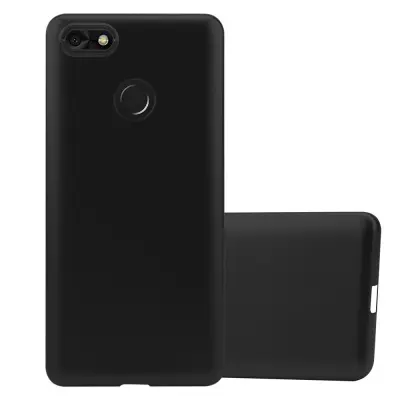 Cadorabo Case, združljiv s Huawei v kovinski črni barvi - zaščitni pokrov iz fleksibilnega silikona TPU