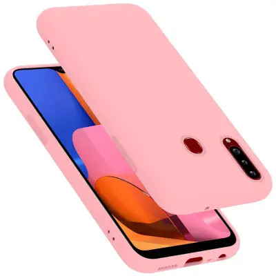 Ohišje Cadorabo, združljiv s Samsungom v tekoči roza barvi - zaščitni pokrov iz fleksibilnega silikona TPU