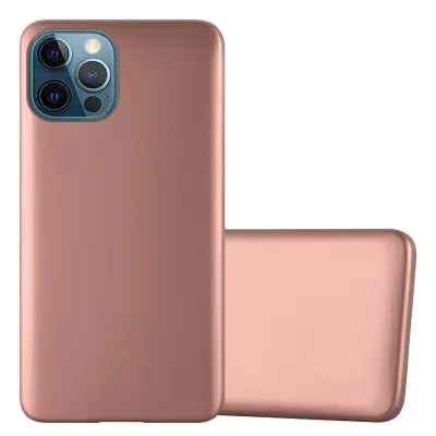 Cadorabo Case, združljiv z Apple v kovinskem rosă ‰ Gold - zaščitni pokrov iz fleksibilnega silikona TPU