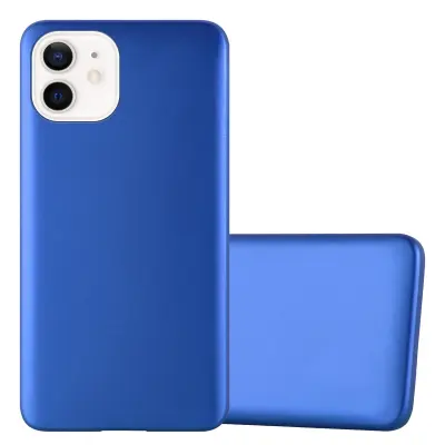 CADORABO Ohišje, združljiv z Apple v kovinsko modri - zaščitni pokrov, narejen iz fleksibilnega silikona TPU