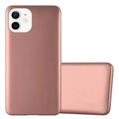 Cadorabo Case, združljiv z Apple v kovinskem rosă ‰ Gold - zaščitni pokrov iz fleksibilnega silikona TPU