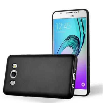Cadorabo Case, združljiv s Samsungom v kovinski črni barvi - zaščitni pokrov iz fleksibilnega silikona TPU