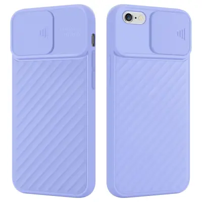 CADORABO Ohišje, združljiv z Apple v Matt Purple - zaščitni pokrov iz fleksibilnega silikona TPU in z zaščito pred kamero