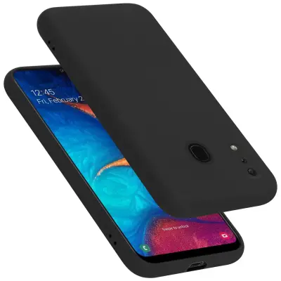 Cadorabo Case, združljiv s Samsungom v tekoči črni barvi - zaščitni pokrov iz fleksibilnega silikona TPU