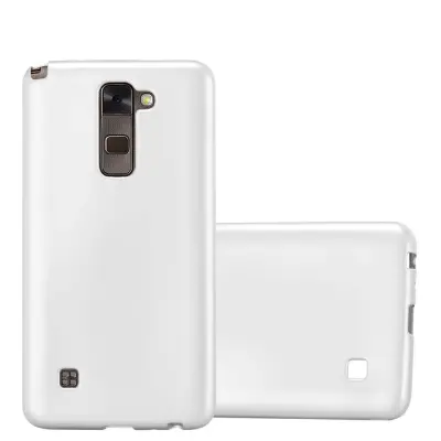 Cadorabo Case, združljiv z LG v kovinsko srebro - zaščitni pokrov iz fleksibilnega silikona TPU