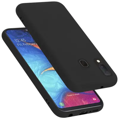 Cadorabo Case, združljiv s Samsungom v tekoči črni barvi - zaščitni pokrov iz fleksibilnega silikona TPU