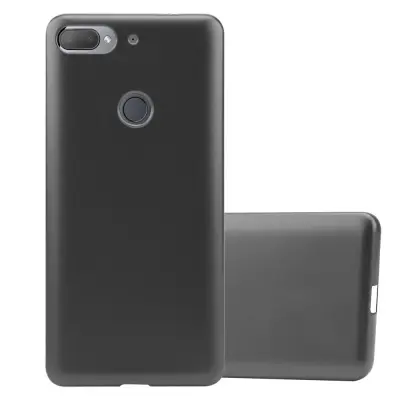 Cadorabo Case, združljiv s HTC v kovinsko sivi - zaščitni pokrov, narejen iz fleksibilnega silikona TPU