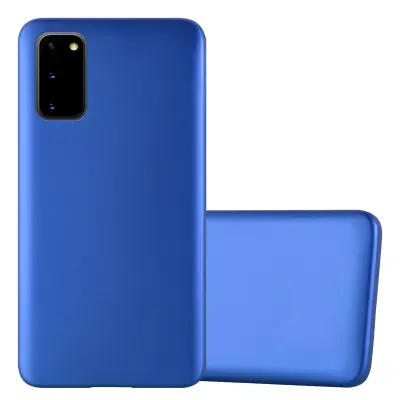 Cadorabo Case, združljiv s Samsungom v kovinsko modri - zaščitni pokrov, narejen iz fleksibilnega silikona TPU