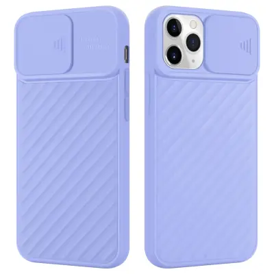 CADORABO Ohišje, združljiv z Apple v Matt Purple - zaščitni pokrov iz fleksibilnega silikona TPU in z zaščito pred kamero