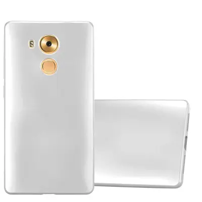 Cadorabo Case, združljiv s Huawei v kovinskem srebru - zaščitni pokrov iz fleksibilnega silikona TPU