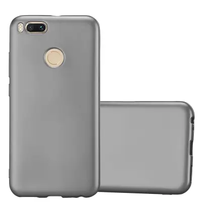 Cadorabo Case, združljiv s Xiaomi v kovinsko sivi - zaščitni pokrov iz fleksibilnega silikona TPU