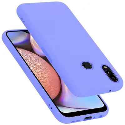 CADORABO Ohišje, združljiv s Samsungom v tekoči lahki vijolični barvi - zaščitni pokrov iz fleksibilnega silikona TPU