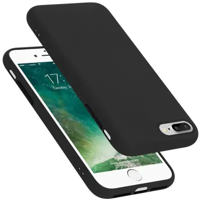 Cadorabo Case, združljiv z Apple v tekoči črni barvi - zaščitni pokrov iz fleksibilnega silikona TPU