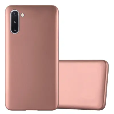 CADORABO CARE, združljiv s Samsungom v kovinskem rosă ‰ Gold - zaščitni pokrov iz fleksibilnega silikona TPU