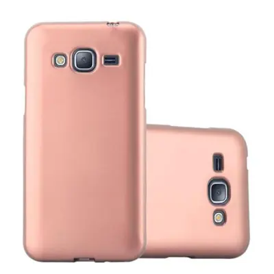 CADORABO CARE, združljiv s Samsungom v kovinskem rosă ‰ Gold - zaščitni pokrov iz fleksibilnega silikona TPU