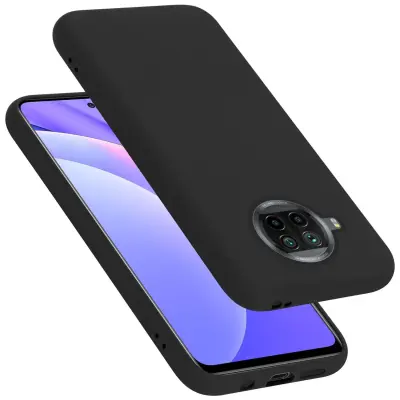 CADORABO Ohišje, združljiv s Xiaomi v tekoči črni barvi - zaščitni pokrov iz fleksibilnega silikona TPU