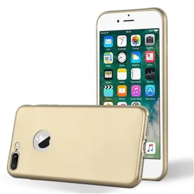 Cadorabo Case, združljiv z Apple v kovinskem zlatu - zaščitni pokrov, narejen iz fleksibilnega silikona TPU