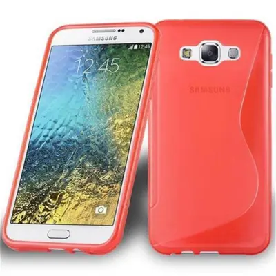 Cadorabo Case, združljiv s Samsungom v Candy Apple Red - Zaščitni pokrov iz fleksibilnega silikona TPU