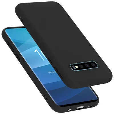 Cadorabo Case, združljiv s Samsungom v tekoči črni barvi - zaščitni pokrov iz fleksibilnega silikona TPU
