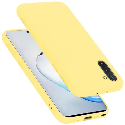 Cadorabo ohišje, združljiv s Samsungom v tekoči rumeni - zaščitni pokrov, narejen iz fleksibilnega silikona TPU
