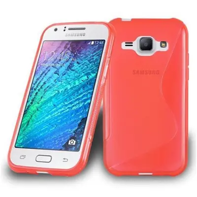Cadorabo Case, združljiv s Samsungom v Candy Apple Red - Zaščitni pokrov iz fleksibilnega silikona TPU