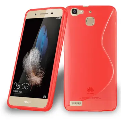 Cadorabo Case, združljiv s Huawei v Candy Apple Red - Zaščitni pokrov iz fleksibilnega silikona TPU