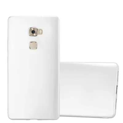 Cadorabo Case, združljiv s Huawei v kovinskem srebru - zaščitni pokrov iz fleksibilnega silikona TPU