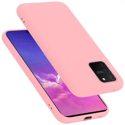 Ohišje Cadorabo, združljiv s Samsungom v tekoči roza barvi - zaščitni pokrov iz fleksibilnega silikona TPU
