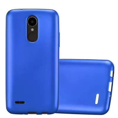 Cadorabo Case, združljiv z LG v kovinsko modri - zaščitni pokrov, narejen iz fleksibilnega silikona TPU