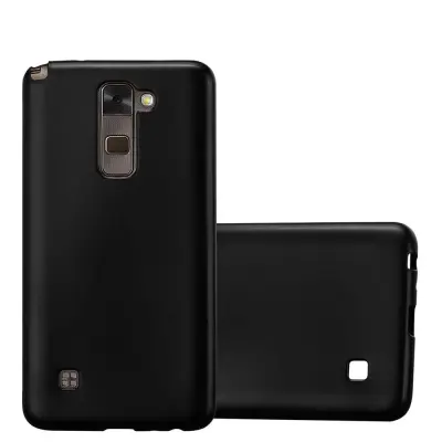 Cadorabo Case, združljiv z LG v kovinski črni barvi - zaščitni pokrov iz fleksibilnega silikona TPU