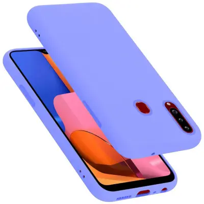 CADORABO Ohišje, združljiv s Samsungom v tekoči lahki vijolični barvi - zaščitni pokrov iz fleksibilnega silikona TPU