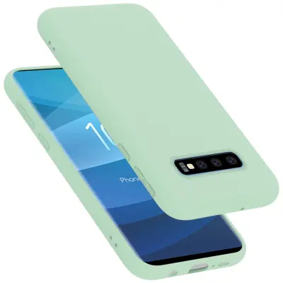CADORABO Ohišje, združljiv s Samsungom v tekoči svetlo zeleni barvi - zaščitni pokrov iz fleksibilnega silikona TPU