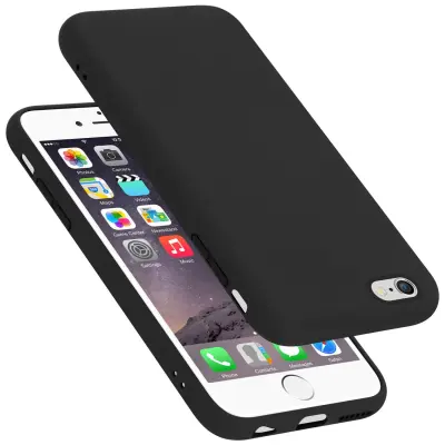 Cadorabo Case, združljiv z Apple v tekoči črni barvi - zaščitni pokrov iz fleksibilnega silikona TPU