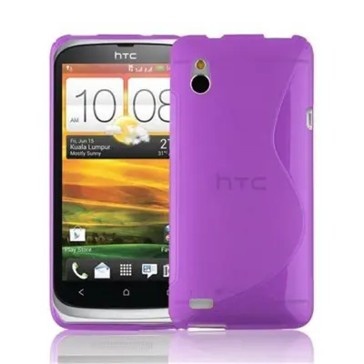 Cadorabo Case, združljiv s HTC v pastelni vijolični barvi - zaščitni pokrov iz fleksibilnega silikona TPU