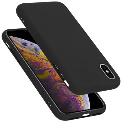 Cadorabo Case, združljiv z Apple v tekoči črni barvi - zaščitni pokrov iz fleksibilnega silikona TPU