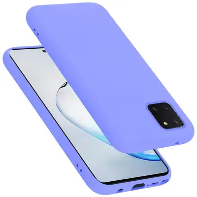 CADORABO Ohišje, združljiv s Samsungom v tekoči lahki vijolični barvi - zaščitni pokrov iz fleksibilnega silikona TPU