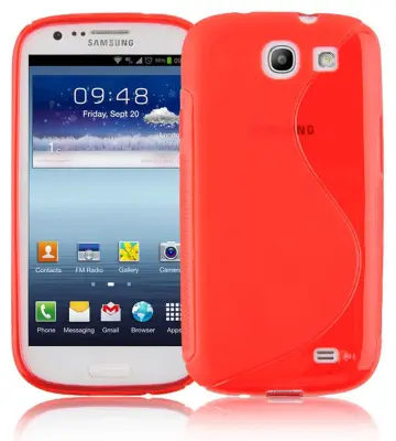 Cadorabo Case, združljiv s Samsungom v Candy Apple Red - Zaščitni pokrov iz fleksibilnega silikona TPU