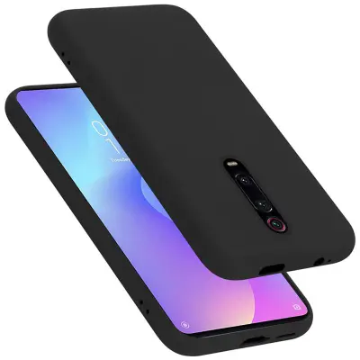 CADORABO Ohišje, združljiv s Xiaomi v tekoči črni barvi - zaščitni pokrov iz fleksibilnega silikona TPU