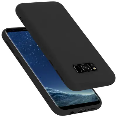 Cadorabo Case, združljiv s Samsungom v tekoči črni barvi - zaščitni pokrov iz fleksibilnega silikona TPU