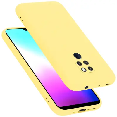 CADORABO Ohišje, združljiv s Huawei v tekoči rumeni - zaščitni pokrov, narejen iz fleksibilnega silikona TPU