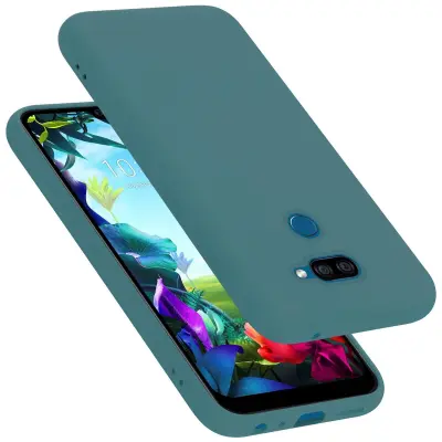 CADORABO Ohišje, združljiv z LG v tekoči zeleni barvi - zaščitni pokrov iz fleksibilnega silikona TPU