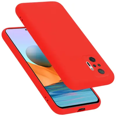 CADORABO Ohišje, združljiv s Xiaomi v tekoči rdeči barvi - zaščitni pokrov iz fleksibilnega silikona TPU