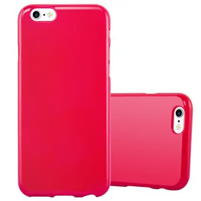 CADORABO Ohišje, združljiv z Apple v Jelly Red - Zaščitni pokrov iz fleksibilnega silikona TPU