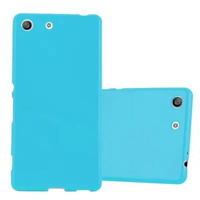 CADORABO Ohišje, združljiv s Sonyjem v Jelly Light Blue - Zaščitni pokrov iz fleksibilnega silikona TPU