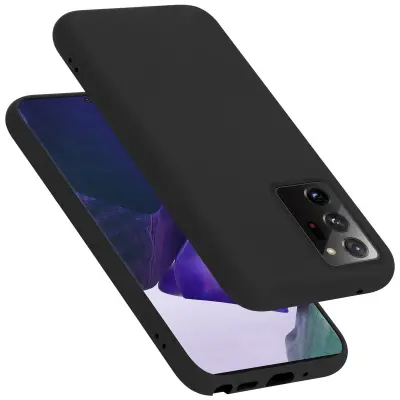 Cadorabo Case, združljiv s Samsungom v tekoči črni barvi - zaščitni pokrov iz fleksibilnega silikona TPU