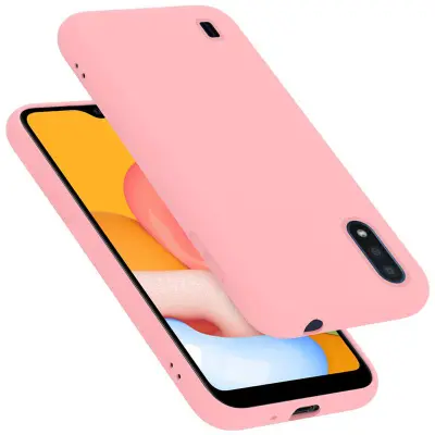 Ohišje Cadorabo, združljiv s Samsungom v tekoči roza barvi - zaščitni pokrov iz fleksibilnega silikona TPU